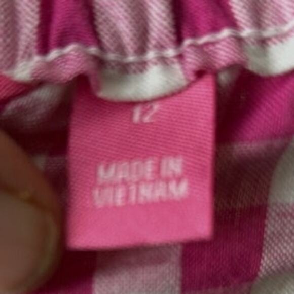 isaac‎ Mizrahi Pink/white Gingham A-line Skirt Sz 12 - Picture 4 of 8